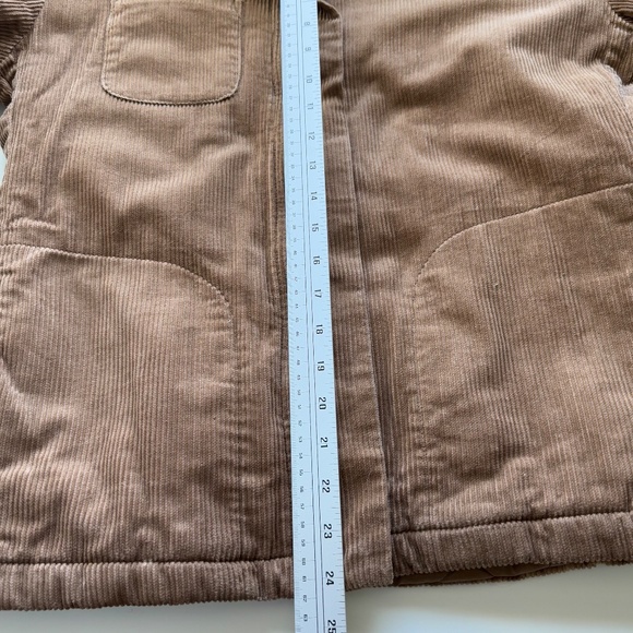 L.E.I Corduroy Sherpa Lined Jacket Light Brown Size Medium - Picture 13 of 14